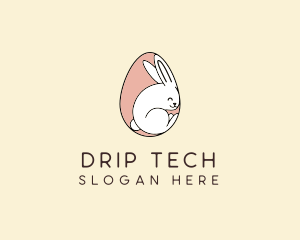 Egg Bunny Rabbit logo design