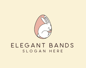 Egg Bunny Rabbit logo design