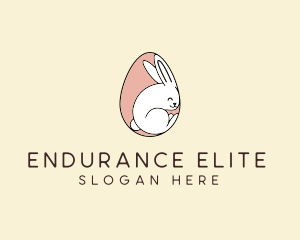 Egg Bunny Rabbit logo design