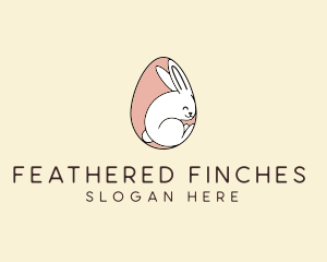 Egg Bunny Rabbit logo design