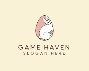 Toy Store - Egg Bunny Rabbit logo design