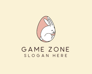 Egg Bunny Rabbit logo design