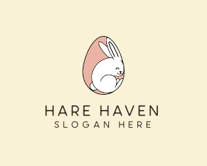 Hare - Egg Bunny Rabbit logo design