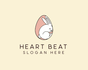 Egg Bunny Rabbit logo design