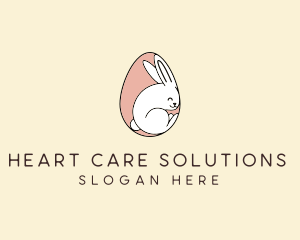 Egg Bunny Rabbit logo design