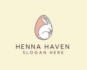 Egg Bunny Rabbit logo design