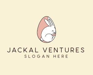 Egg Bunny Rabbit logo design