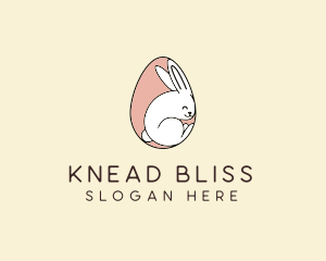 Egg Bunny Rabbit logo design