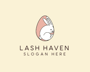 Egg Bunny Rabbit logo design