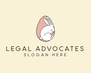 Egg Bunny Rabbit logo design