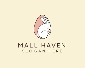 Egg Bunny Rabbit logo design