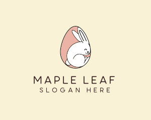 Egg Bunny Rabbit logo design