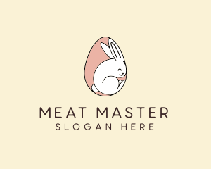 Egg Bunny Rabbit logo design