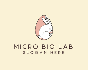 Egg Bunny Rabbit logo design