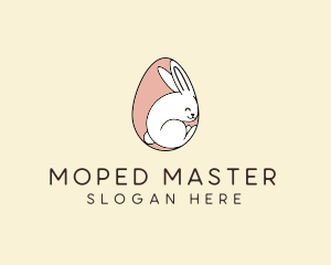 Egg Bunny Rabbit logo design