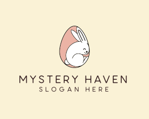 Egg Bunny Rabbit logo design