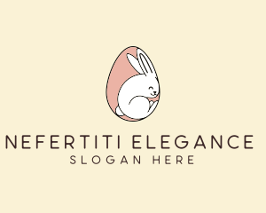 Egg Bunny Rabbit logo design