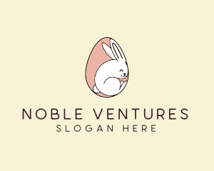 Egg Bunny Rabbit logo design