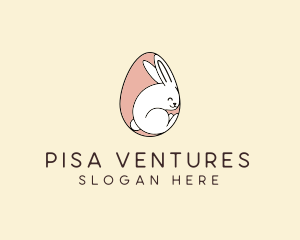 Egg Bunny Rabbit logo design