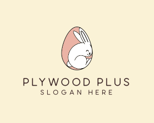 Egg Bunny Rabbit logo design