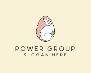 Preschool - Egg Bunny Rabbit logo design