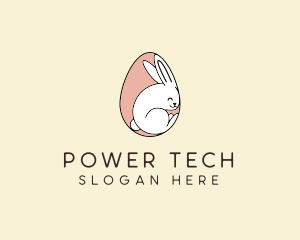 Toy Shop - Egg Bunny Rabbit logo design