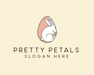 Egg Bunny Rabbit logo design