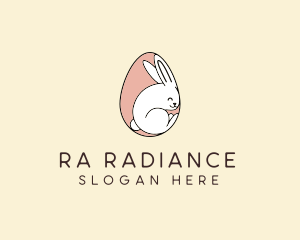 Egg Bunny Rabbit logo design