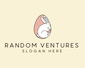 Egg Bunny Rabbit logo design