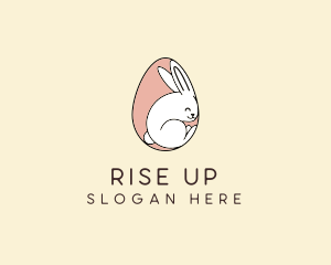 Egg Bunny Rabbit logo design