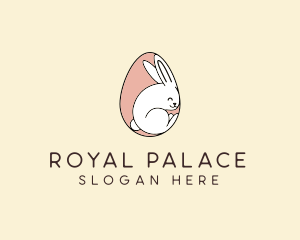 Egg Bunny Rabbit logo design