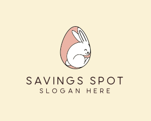 Egg Bunny Rabbit logo design