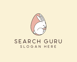 Egg Bunny Rabbit logo design