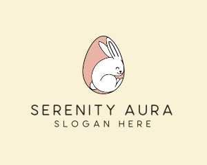 Egg Bunny Rabbit logo design