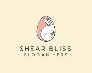 Egg Bunny Rabbit logo design