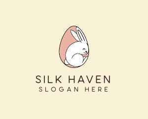 Egg Bunny Rabbit logo design