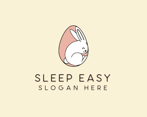 Egg Bunny Rabbit logo design