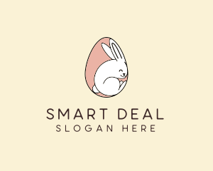 Egg Bunny Rabbit logo design