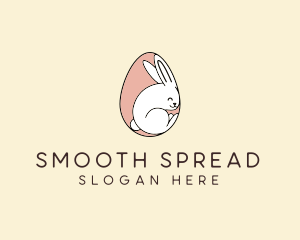 Egg Bunny Rabbit logo design