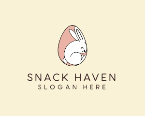 Egg Bunny Rabbit logo design