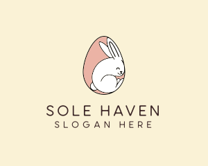 Egg Bunny Rabbit logo design