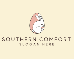 Egg Bunny Rabbit logo design