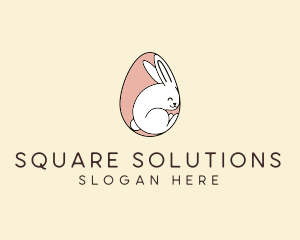 Egg Bunny Rabbit logo design