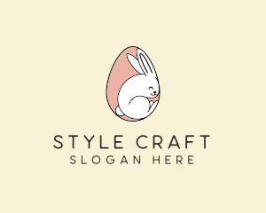 Egg Bunny Rabbit logo design