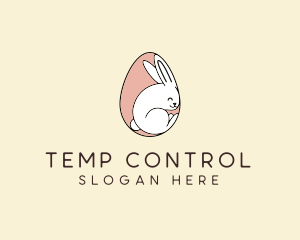 Egg Bunny Rabbit logo design