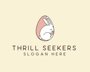 Egg Bunny Rabbit logo design