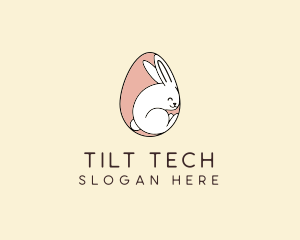 Egg Bunny Rabbit logo design