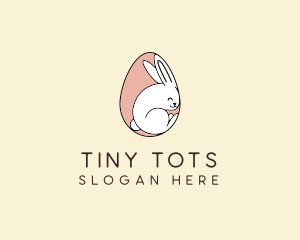 Egg Bunny Rabbit logo design