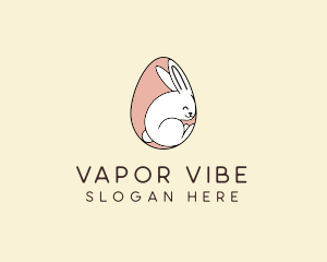 Egg Bunny Rabbit logo design