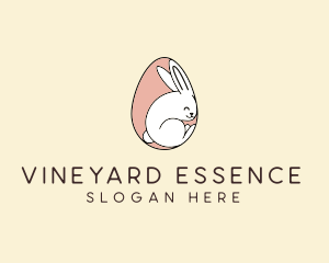 Egg Bunny Rabbit logo design